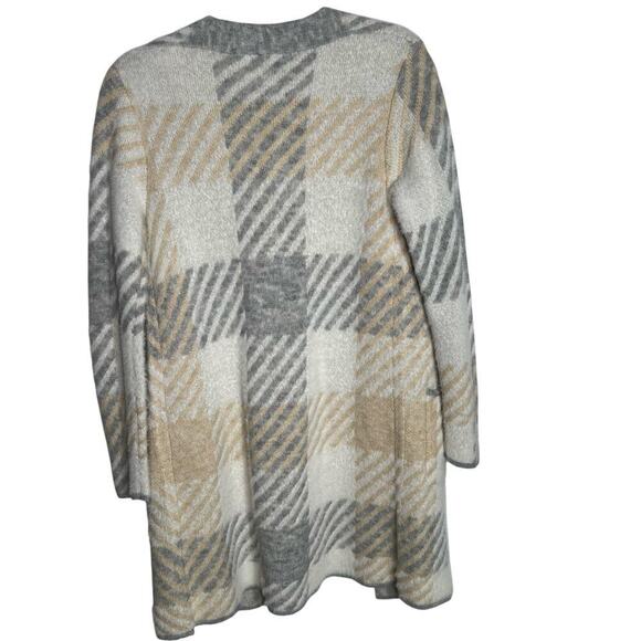 Nine West Women's Plaid Cardigan Pockets Size XS - Picture 5 of 7